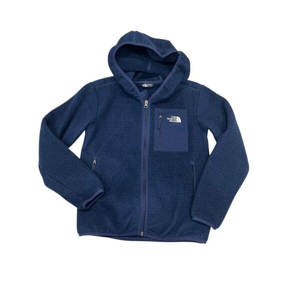 The North Face Youth North Peak Hagues Fleece Jacket Summit Navy Medium (10) - Picture 2 of 6